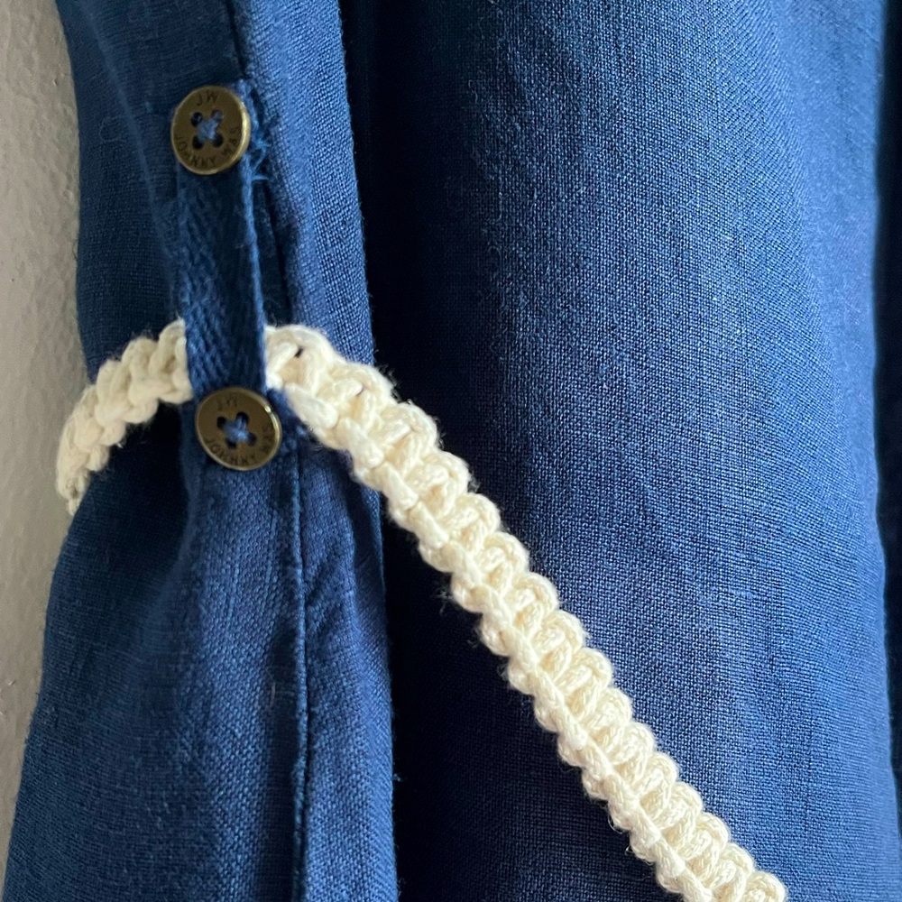 JOHNNY WAS Embroidered Petra Linen Maxi Dress - Picture 11 of 13